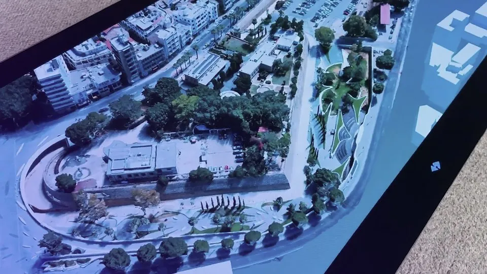 Masterplan shown as a holographic model on ILLUMETRY EOS