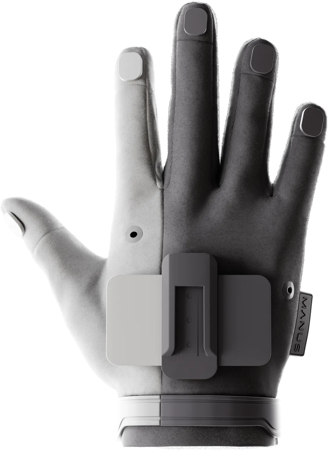 MANUS Metagloves Pro data glove with its detachable tracking module