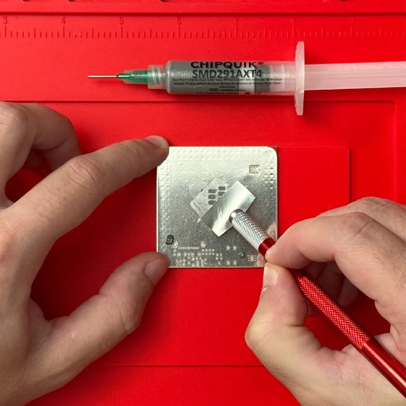 Stencil and paste
