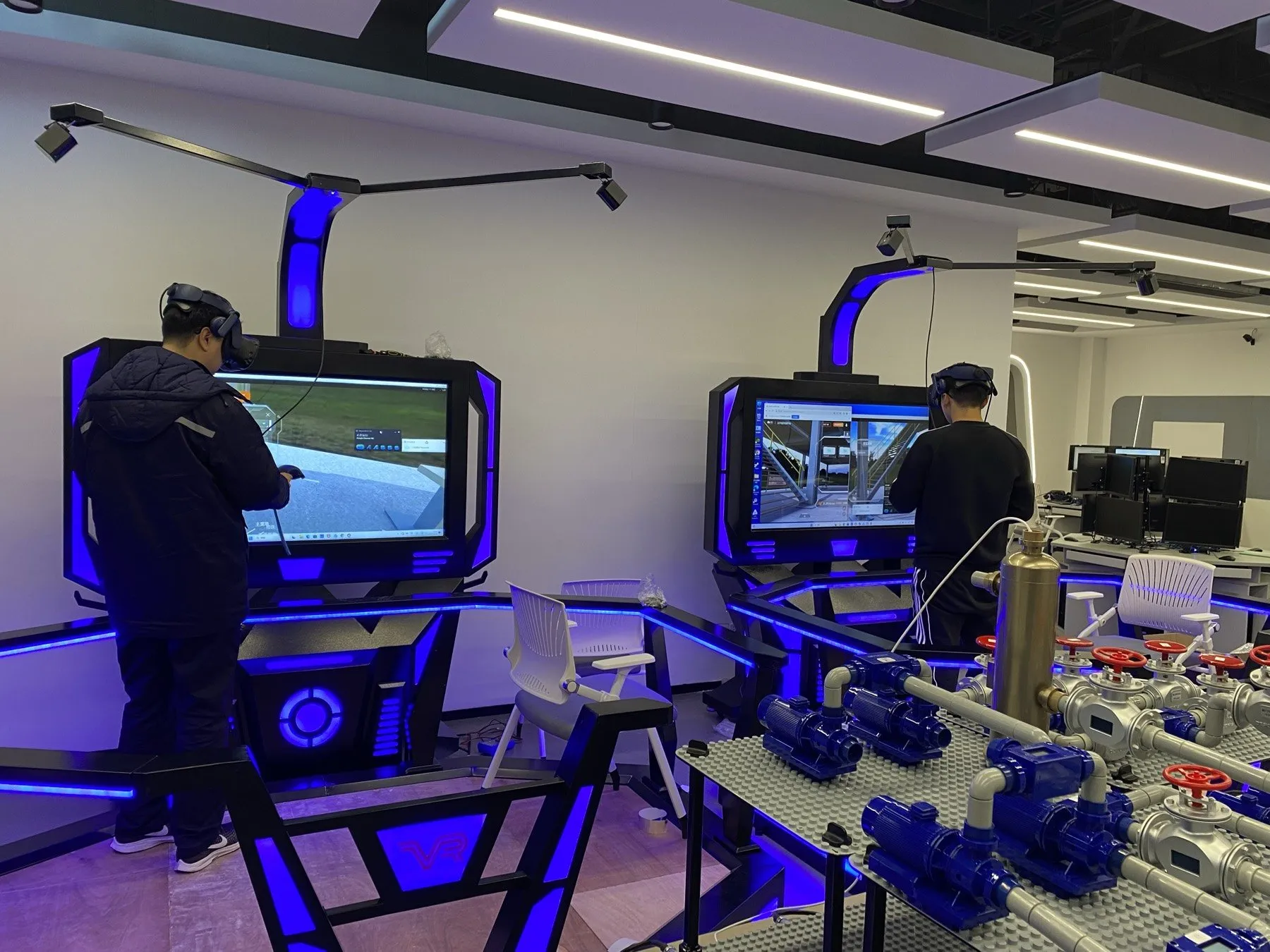 Industrial VR training room